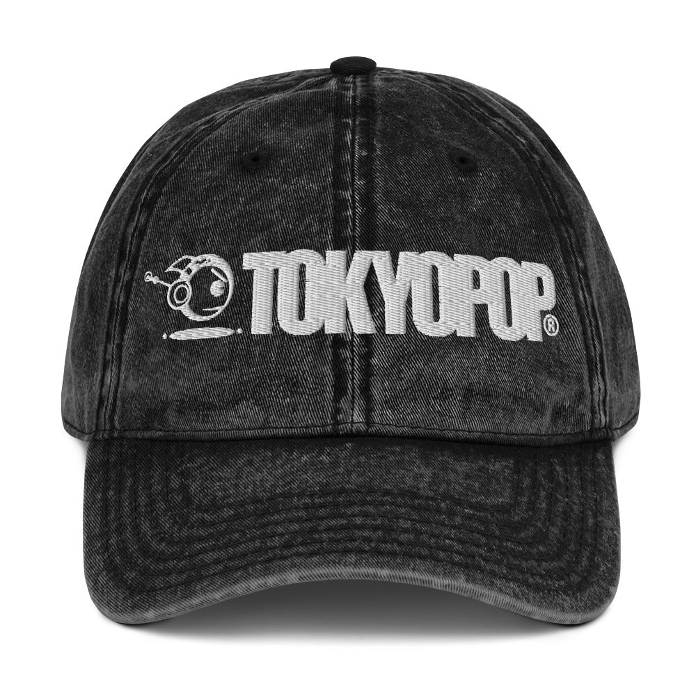 TOKYOPOP Embroidered Vintage Cotton Twill Cap (White)