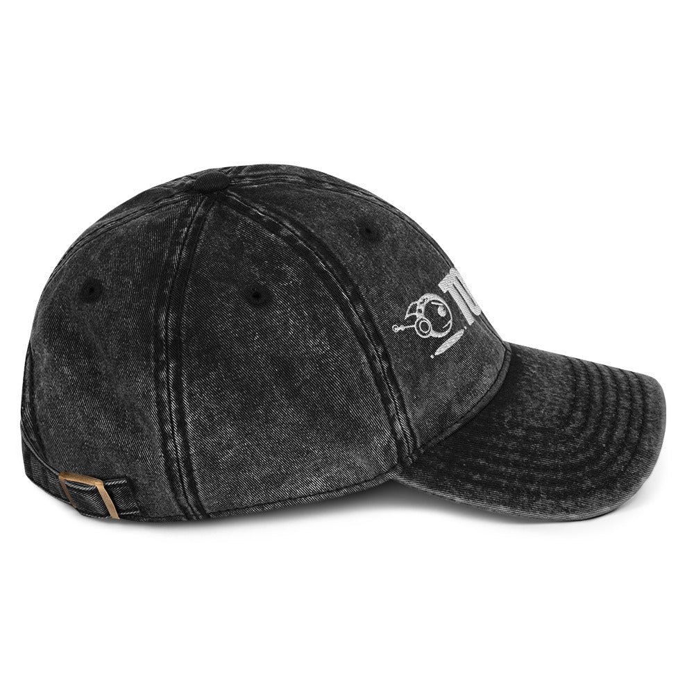 TOKYOPOP Embroidered Vintage Cotton Twill Cap (White) - Image 9