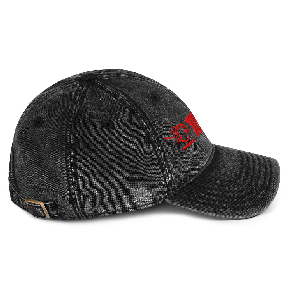 TOKYOPOP Embroidered Vintage Cotton Twill Cap (Red) - Image 12